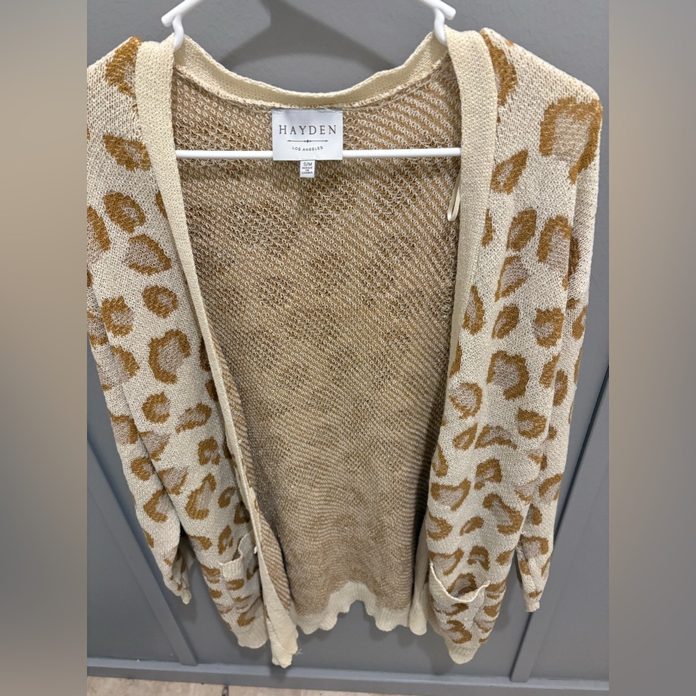 Hayden Leopard Print Women's Cardigan